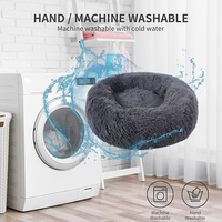 Okrągłe łóżko dla psa poduszka miękki pluszowy legowiska dla kotów dla psa kot zimowe ciepłe śpiące zwierzęta hodowla zdejmowana Sofa dla psa mata duże psy dom 4